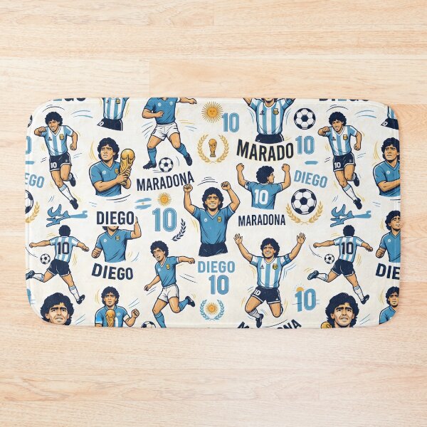 Item preview, El Diego Soccer Legends World Cup Football Pattern designed and sold by ART ATTACK ZONE.