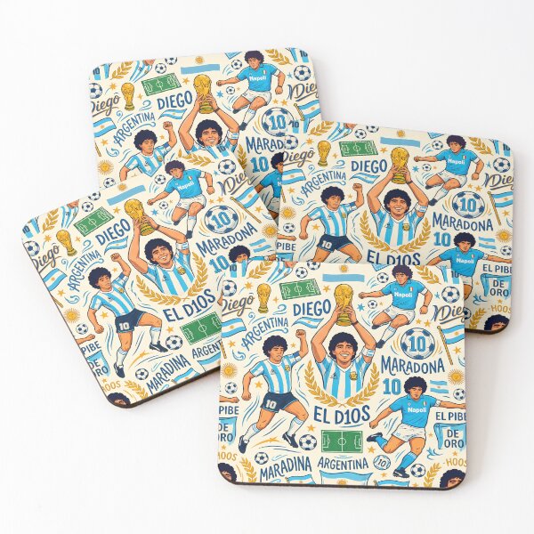 Item preview, Diegote Argentina Soccer Legends World Cup Football Pattern designed and sold by ART ATTACK ZONE.