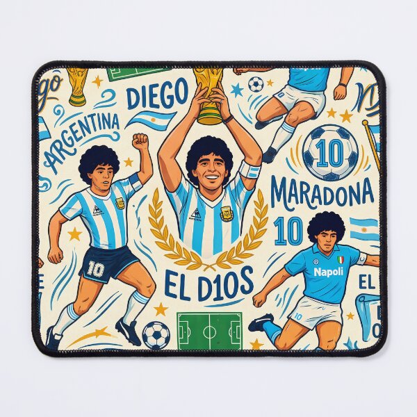 Item preview, Diegote Argentina Soccer Legends World Cup Football Pattern designed and sold by ART ATTACK ZONE.