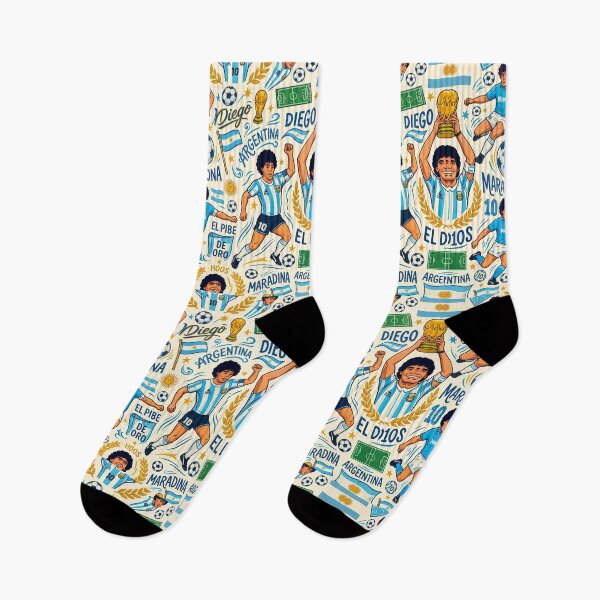 Item preview, Diegote Argentina Soccer Legends World Cup Football Pattern designed and sold by ART ATTACK ZONE.