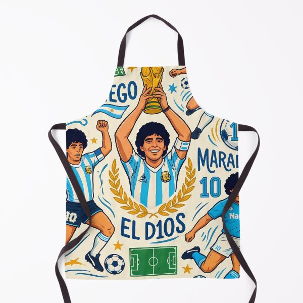 Item preview, Diegote Argentina Soccer Legends World Cup Football Pattern designed and sold by ART ATTACK ZONE.