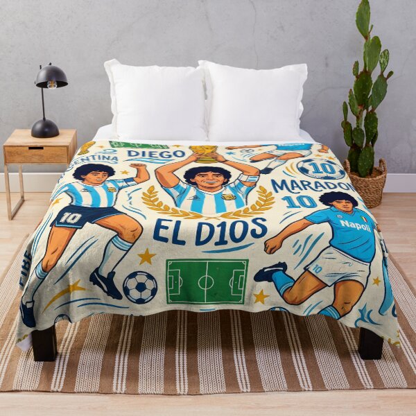 Item preview, Diegote Argentina Soccer Legends World Cup Football Pattern designed and sold by ART ATTACK ZONE.