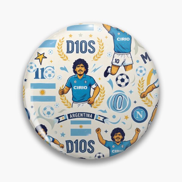 Item preview, El Diez Soccer Legends World Cup Football Pattern designed and sold by ART ATTACK ZONE.