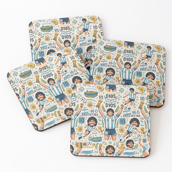 Item preview, Cebollita Argentina Soccer Legends World Cup Football Pattern designed and sold by ART ATTACK ZONE.