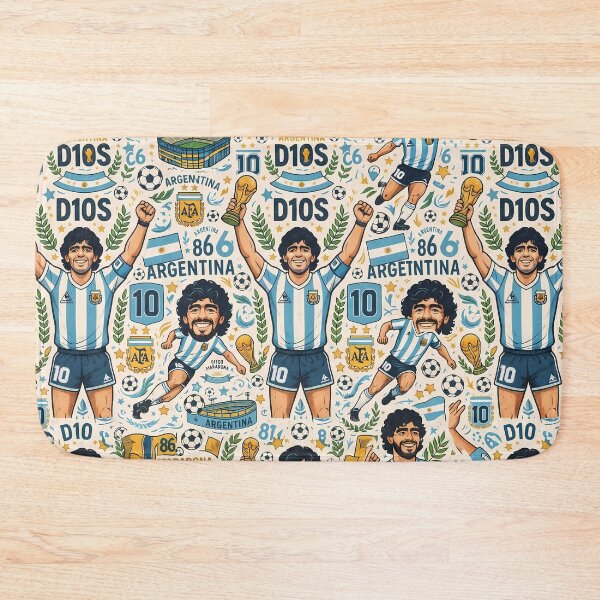 Item preview, Cebollita Argentina Soccer Legends World Cup Football Pattern designed and sold by ART ATTACK ZONE.