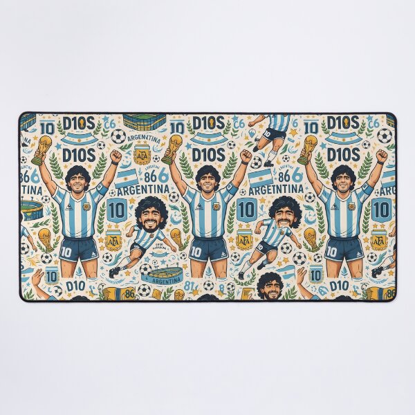 Item preview, Cebollita Argentina Soccer Legends World Cup Football Pattern designed and sold by ART ATTACK ZONE.