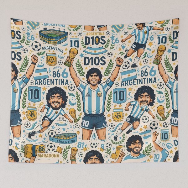 Item preview, Cebollita Argentina Soccer Legends World Cup Football Pattern designed and sold by ART ATTACK ZONE.