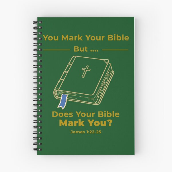 Item preview, Mark Your Bible, But ... Does Your Bible Mark You gold designed and sold by TheBibleStop.