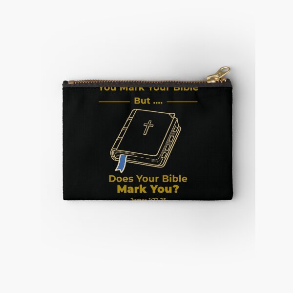 Item preview, Mark Your Bible, But ... Does Your Bible Mark You gold designed and sold by TheBibleStop.