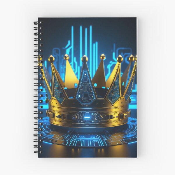 Item preview, Cyberpunk Golden Crown Circuit Art designed and sold by CrippiCrippi.