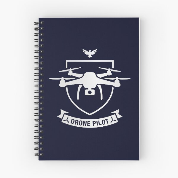 Item preview, Drone Pilot Quadcopter Shield Crest Minimalist UAV Operator Badge designed and sold by KiwiRider.