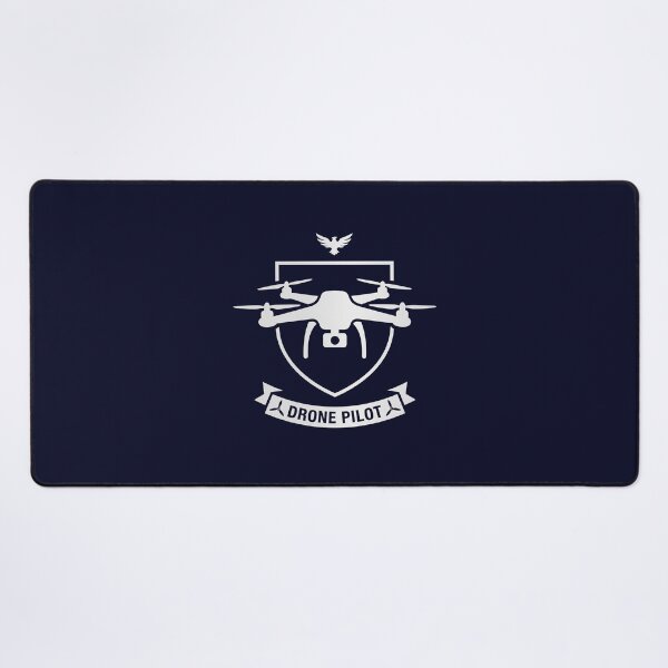Item preview, Drone Pilot Quadcopter Shield Crest Minimalist UAV Operator Badge designed and sold by KiwiRider.