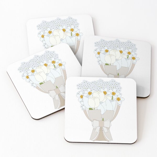 Item preview, 4 White Flower Bouquet Design designed and sold by FrontierArc.