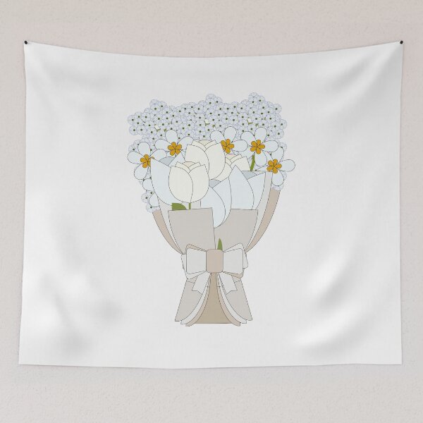 Item preview, 4 White Flower Bouquet Design designed and sold by FrontierArc.