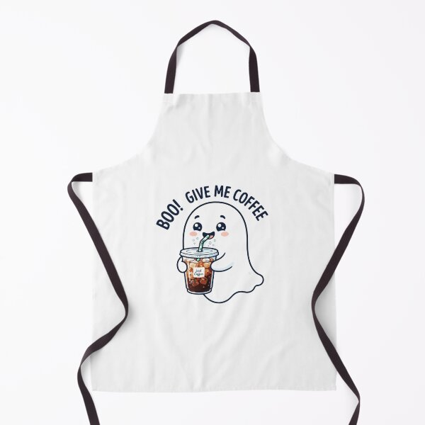 Item preview, Boo! Give Me Coffee - Cute Spooky Iced Coffee Ghost T-Shirt & Sticker designed and sold by Alimehab | Graphic tees | Design & Art.