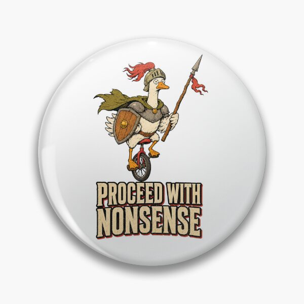 Item preview, Proceed With Nonsense Duck Knight Unicycle designed and sold by Sandydesign.