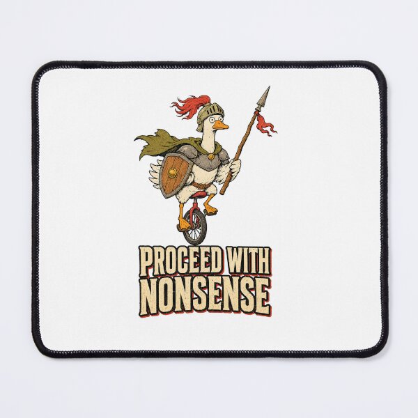 Item preview, Proceed With Nonsense Duck Knight Unicycle designed and sold by Sandydesign.