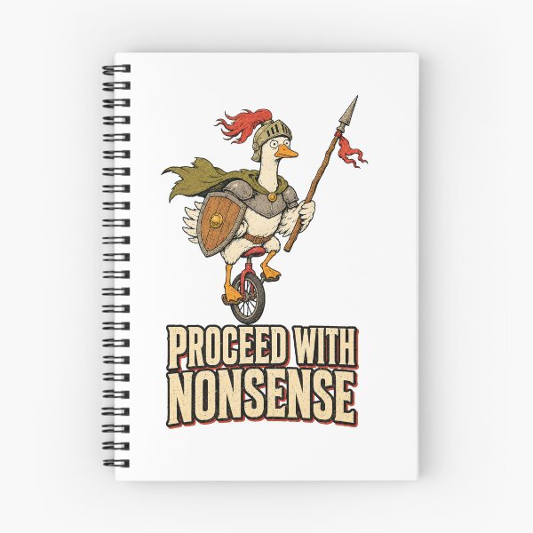 Item preview, Proceed With Nonsense Duck Knight Unicycle designed and sold by Sandydesign.
