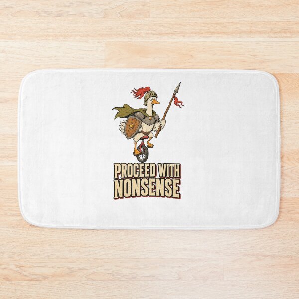 Item preview, Proceed With Nonsense Duck Knight Unicycle designed and sold by Sandydesign.