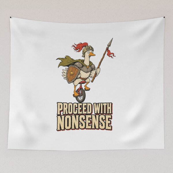 Item preview, Proceed With Nonsense Duck Knight Unicycle designed and sold by Sandydesign.