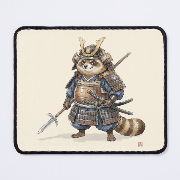 Item preview, Daddy Tanuki Samurai Warrior designed and sold by HumTumMe.