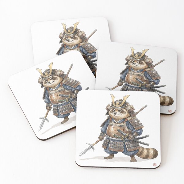 Item preview, Daddy Tanuki Samurai Warrior designed and sold by HumTumMe.