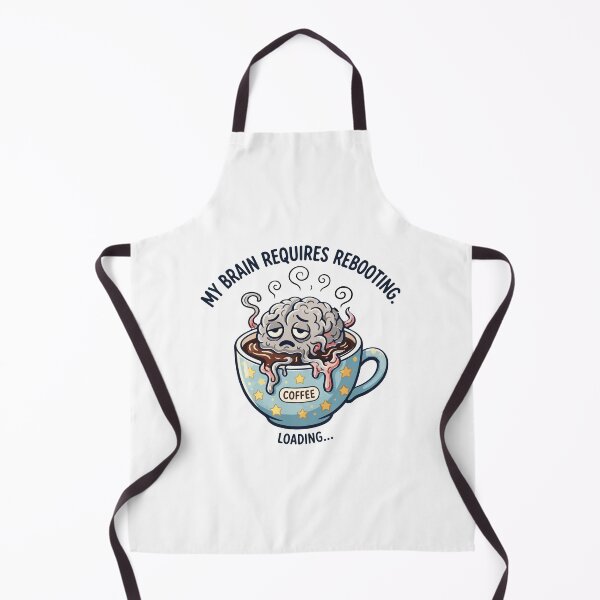 Item preview, System Error: Brain Requires Reboot - Funny Tech Coffee T-Shirt & Sticker designed and sold by Alimehab | Graphic tees | Design & Art.