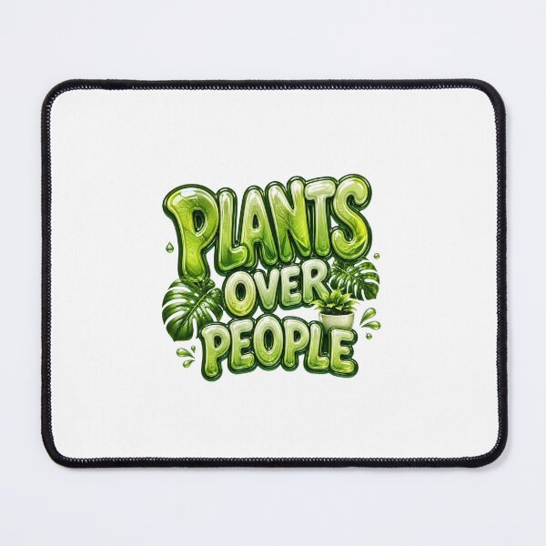 Item preview, Plants Over People Botanical Liquid Sticker | Funny Plant Lover Typography | Green Garden Gift | Nature Aesthetic designed and sold by DonnaByPT.