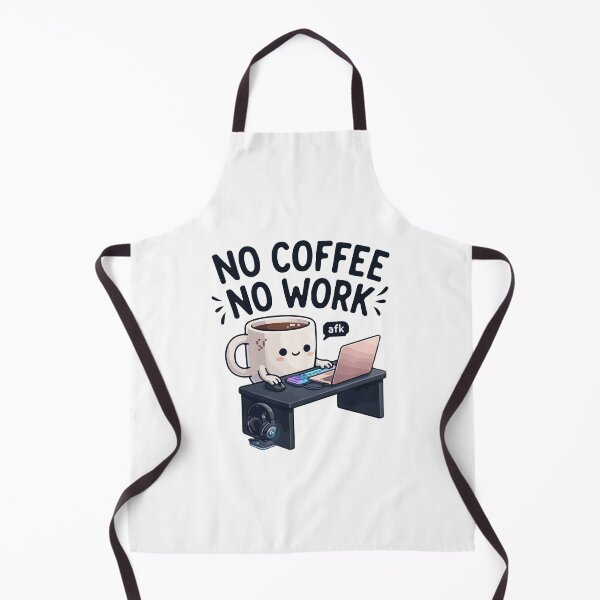 Item preview, No Coffee, No Work - Gamer & WFH System AFK T-Shirt & Sticker designed and sold by Alimehab | Graphic tees | Design & Art.