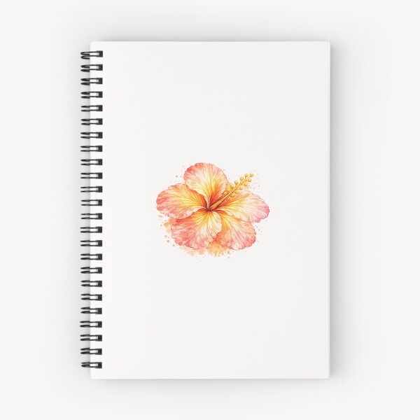 Item preview, Single Island Sunset Hibiscus | Watercolor Tropical Floral Art | Botanical Flower Illustration designed and sold by IamNolmo.