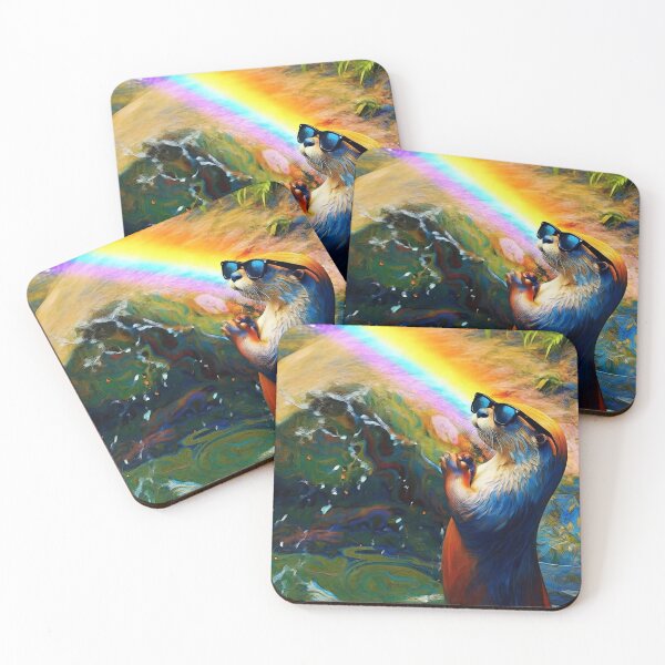 Item preview, Otter Pray For A Rainbow - River Otter designed and sold by NaturePrints.