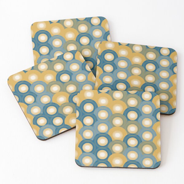 Item preview, Retro Overlapping Circles Abstract Pattern 001 designed and sold by TexSta.