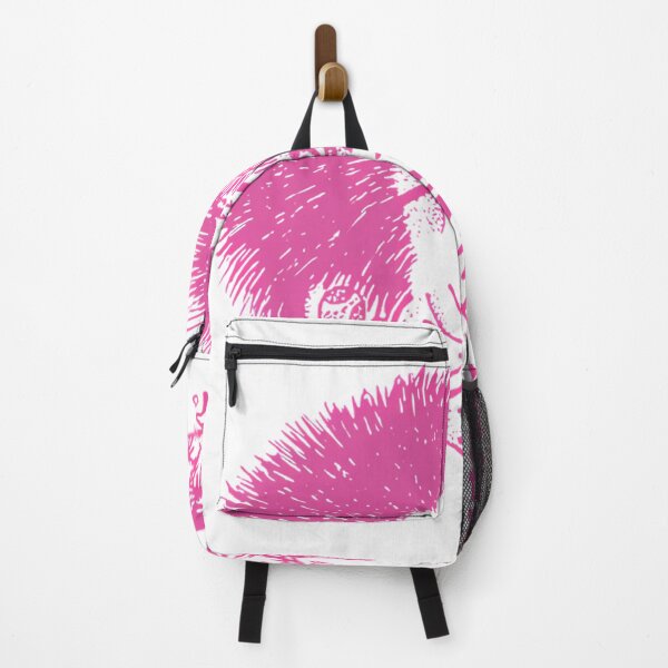 Item preview, Neon Pink Spiky Hair Creature Profile Poster designed and sold by L-Cash.