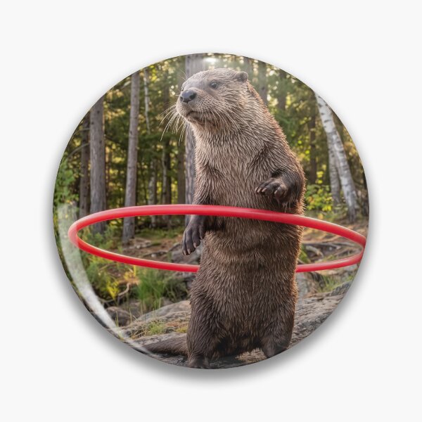 Item preview, River Otter Masters the Hula Hoop designed and sold by Tridentulus.
