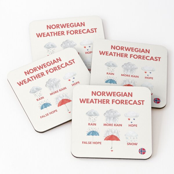 Item preview, Officially Unofficial Norway: Norwegian Weather Forecast designed and sold by Artmugic.