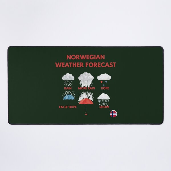 Item preview, Officially Unofficial Norway: Norwegian Weather Forecast designed and sold by Artmugic.