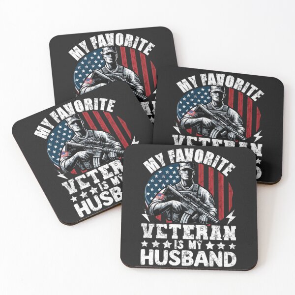 Item preview, My Favorite Veteran Is My Husband - Military Wife Pride designed and sold by yanderedev.