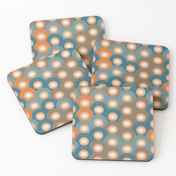 Item preview, Retro Overlapping Circles Abstract Pattern 004 designed and sold by TexSta.