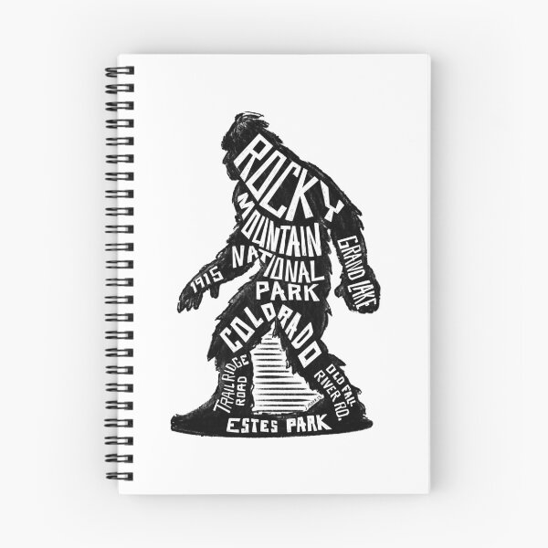 Item preview, Bigfoot Label of Rocky Mountain National Park  designed and sold by John Morris Illustration.
