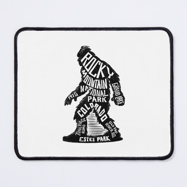 Item preview, Bigfoot Label of Rocky Mountain National Park designed and sold by John Morris Illustration.