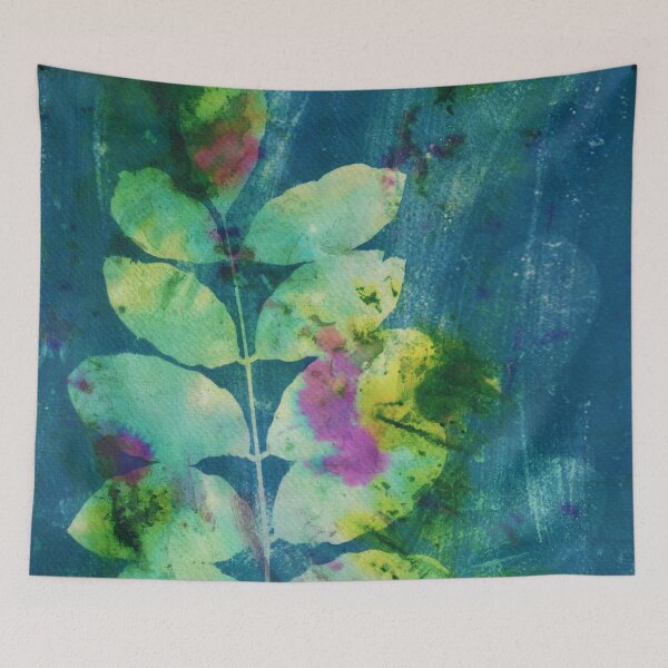Item preview, Blue Botanical Leaves Cyanotype by Nicole Giger designed and sold by NicoleGiger.Studio.