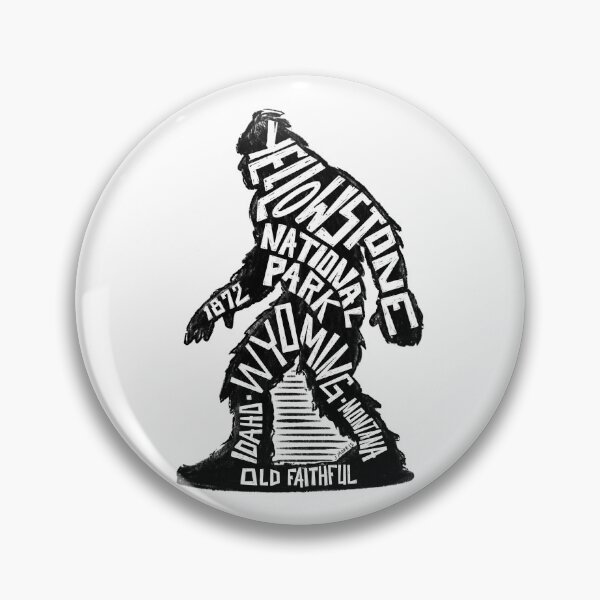 Item preview, Bigfoot Label of Yellowstone National Park  designed and sold by John Morris Illustration.