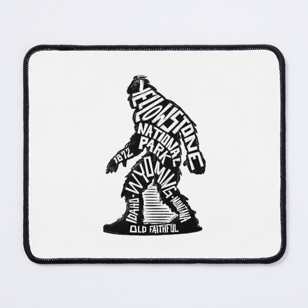 Item preview, Bigfoot Label of Yellowstone National Park designed and sold by John Morris Illustration.