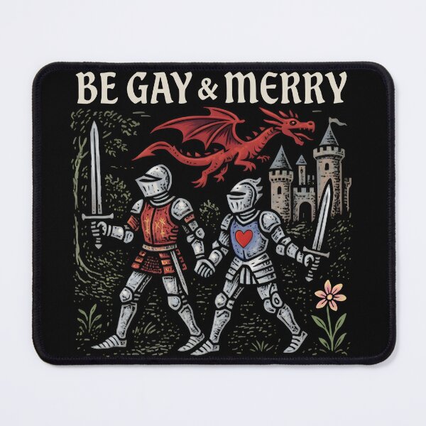 Item preview, Be Gay Merry Medieval Dragon Pride designed and sold by GerdaGusikow.