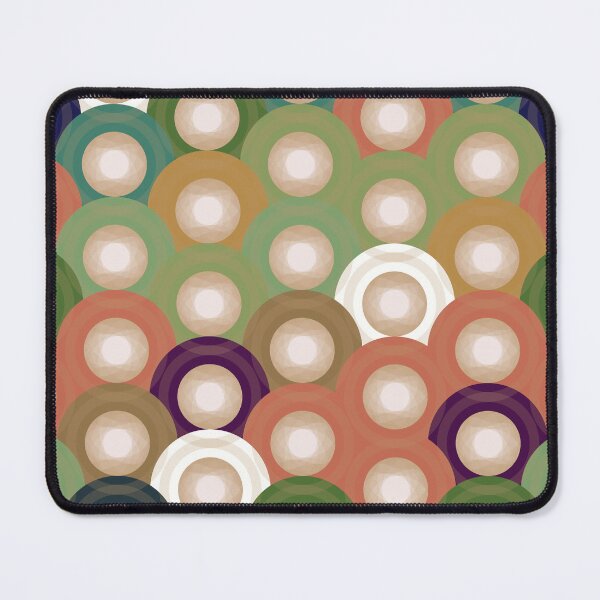Item preview, Retro Overlapping Circles Abstract Pattern 006 designed and sold by TexSta.