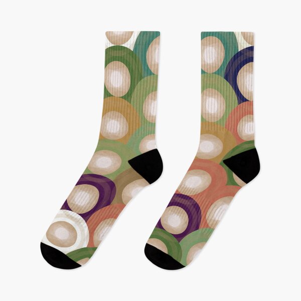 Item preview, Retro Overlapping Circles Abstract Pattern 006 designed and sold by TexSta.
