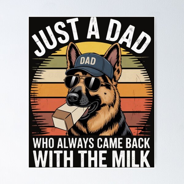 Item preview, Just A Dad Who Always Came Back with The Milk Skeleton designed and sold by endenvys.