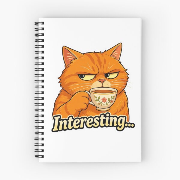 Item preview, Interesting Cat Meme Sarcastic Coffee designed and sold by redblink store.