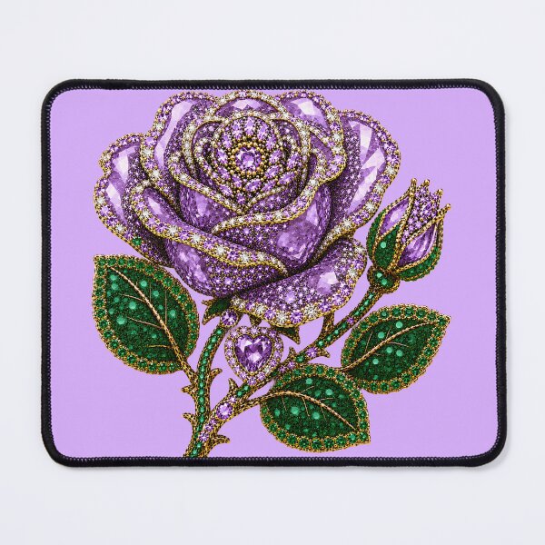 Item preview, CRYSTAL PURPLE ROSE JEWEL designed and sold by wordspixies.