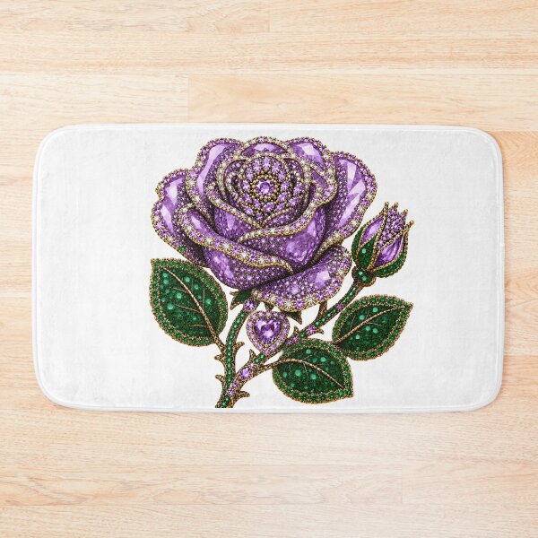 Item preview, CRYSTAL PURPLE ROSE JEWEL  designed and sold by wordspixies.